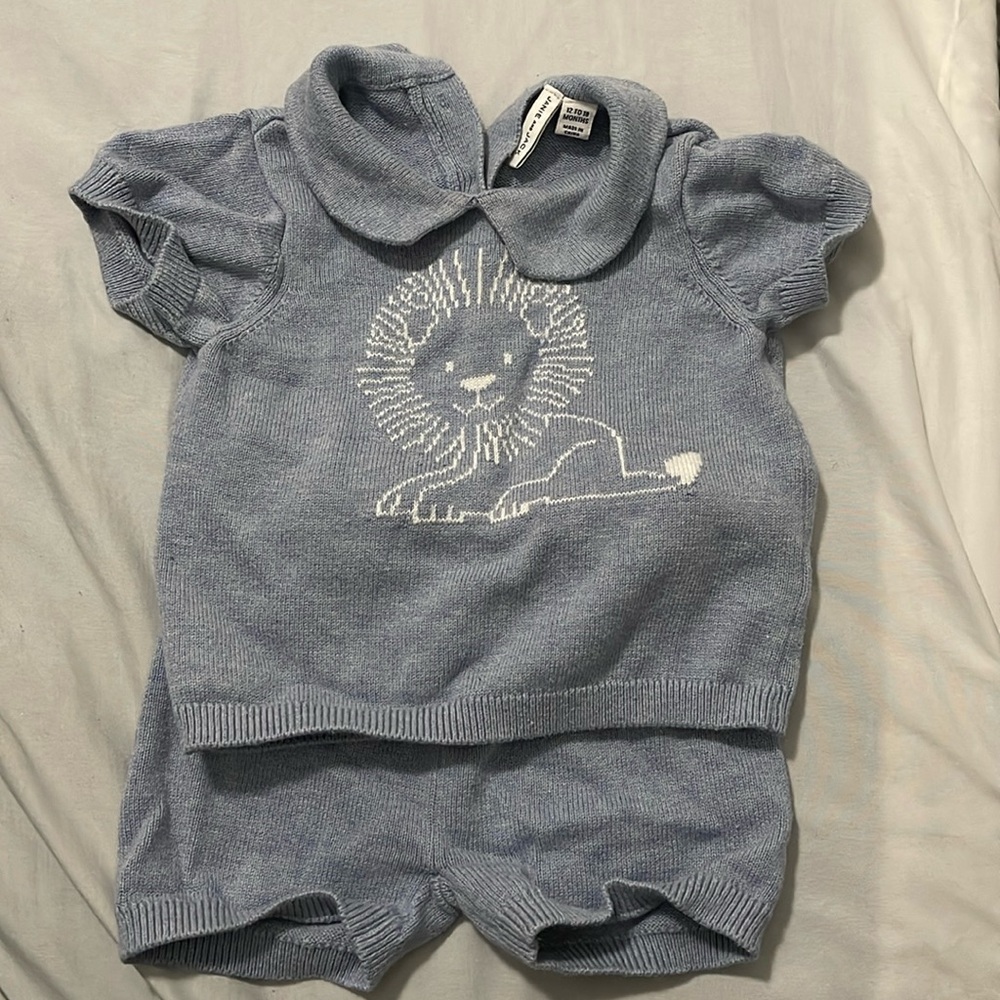 Janie & Jack toddler boy short sweater set